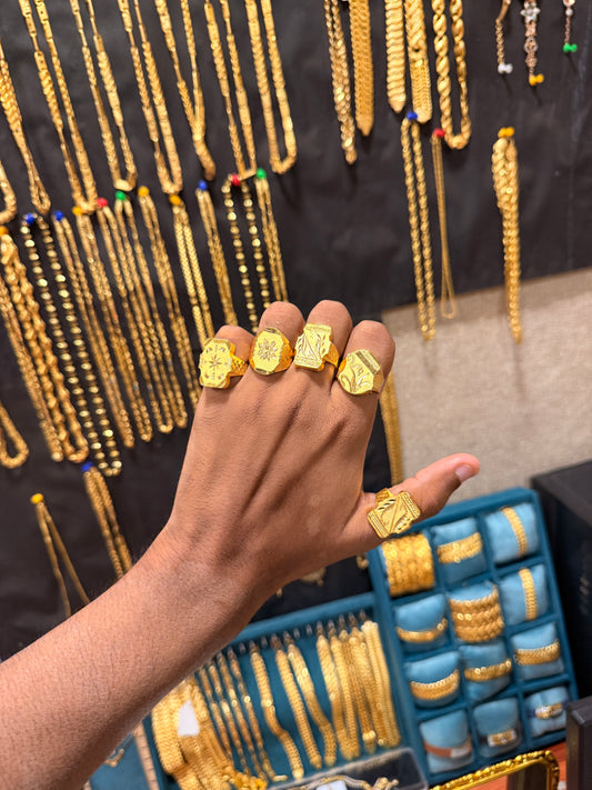 GOLD FORMING PLAIN RING (BUY 1 GET 4 FREE)