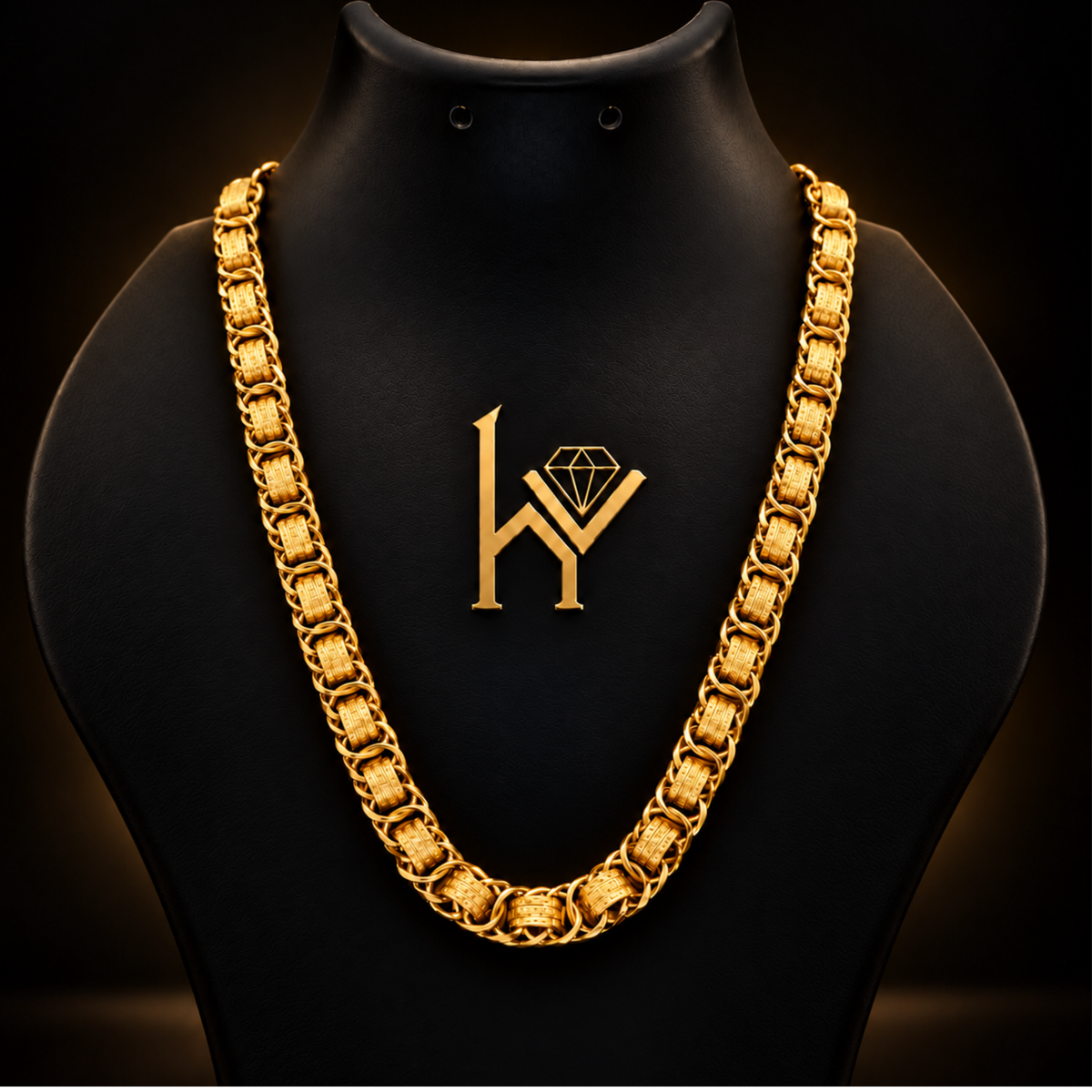 Gold Forming Chain & Ashok Stambh pandent Combo | Men's Set