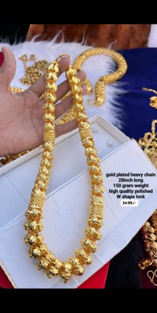 24K GOLD FORMING GAJRA PIPE CHAIN PREMIUM QTY