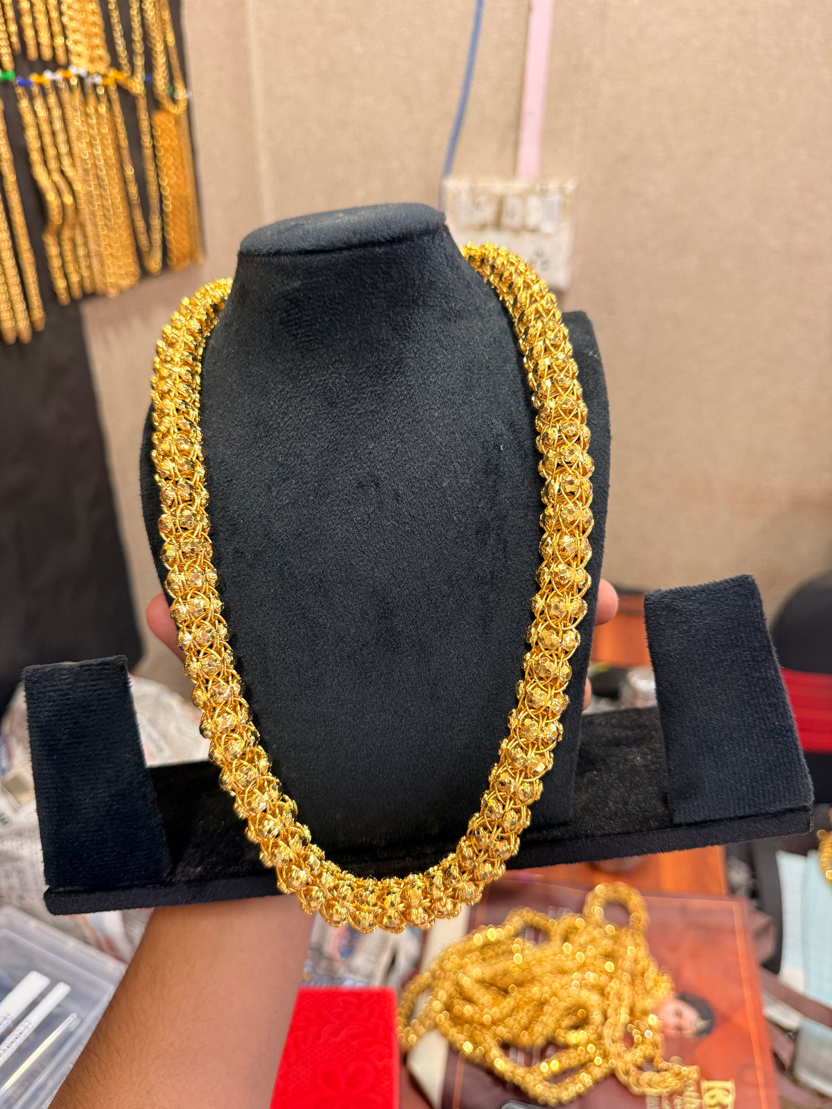 Gold Forming Gajra Chain