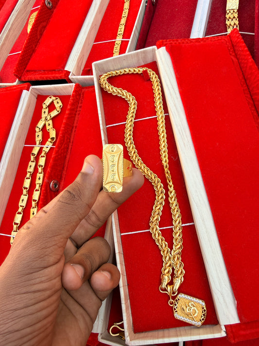 CHAIN + RING + PANDENT COMBO