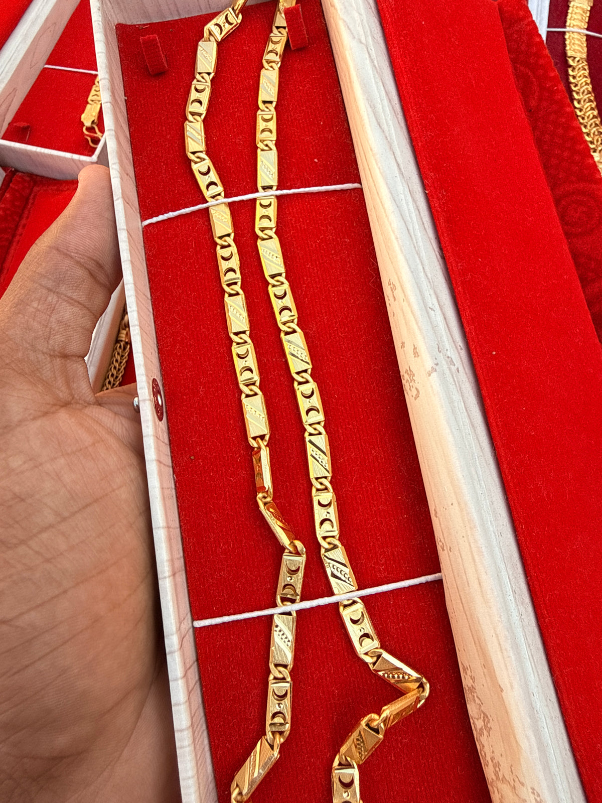NAWABI/BISCUIT CHAIN + PANDANT COMBO