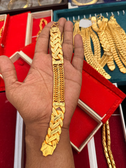 GOLD FORMING MIX SINGA-POKKAL BRASCLET
