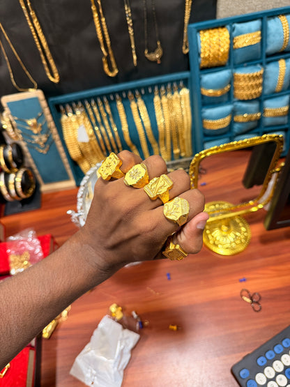 GOLD FORMING PLAIN RING (BUY 1 GET 4 FREE)