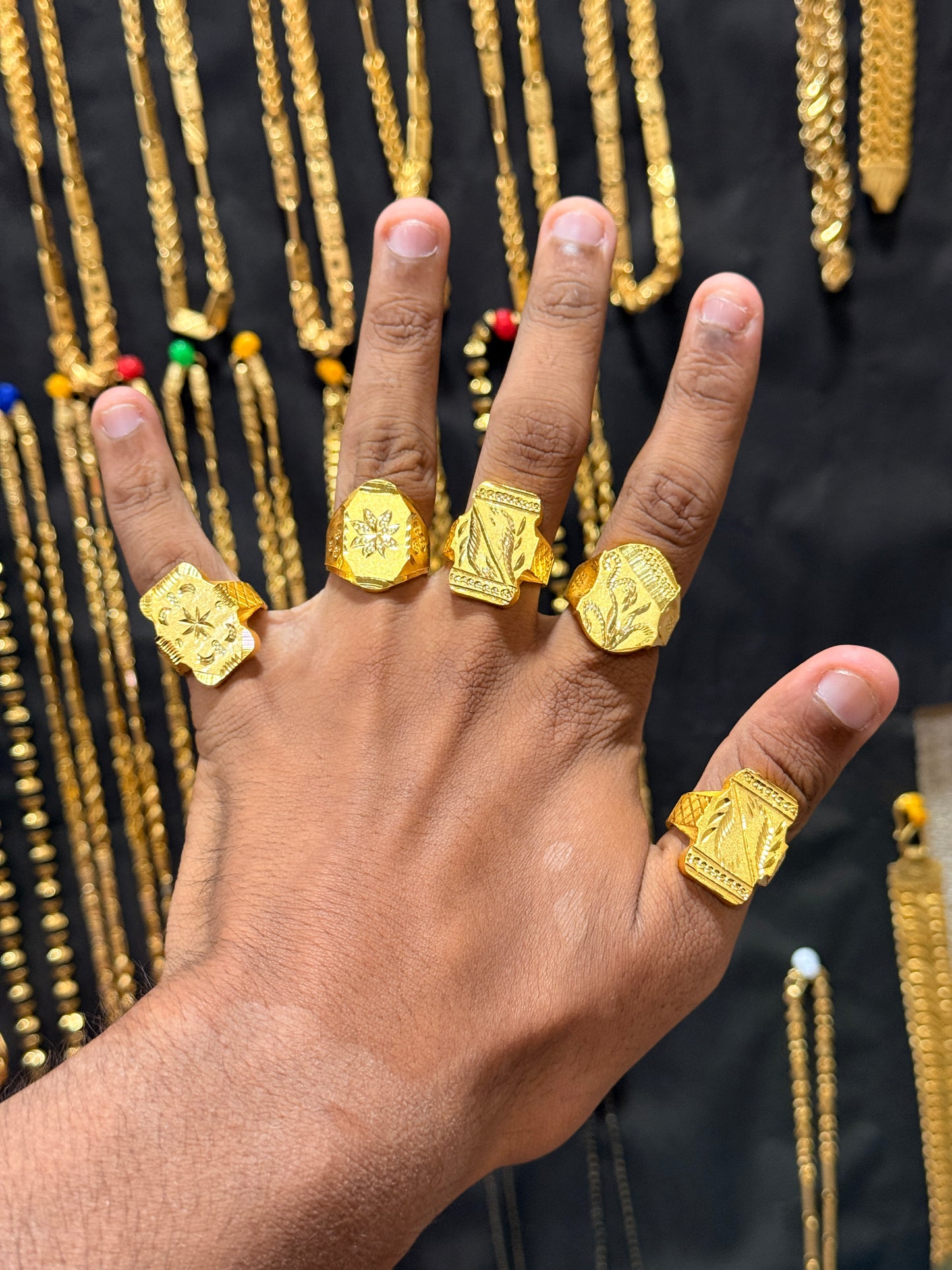 GOLD FORMING PLAIN RING (BUY 1 GET 4 FREE)
