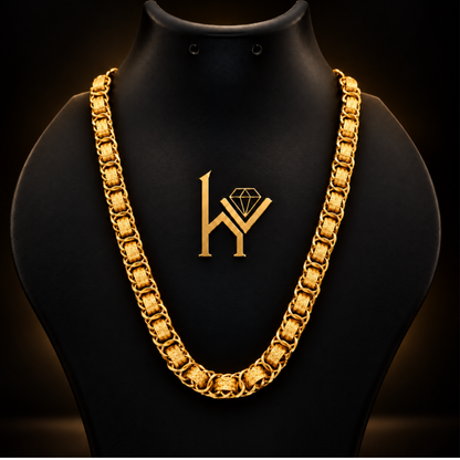 Gold Forming Chain & Ashok Stambh pandent Combo | Men's Set