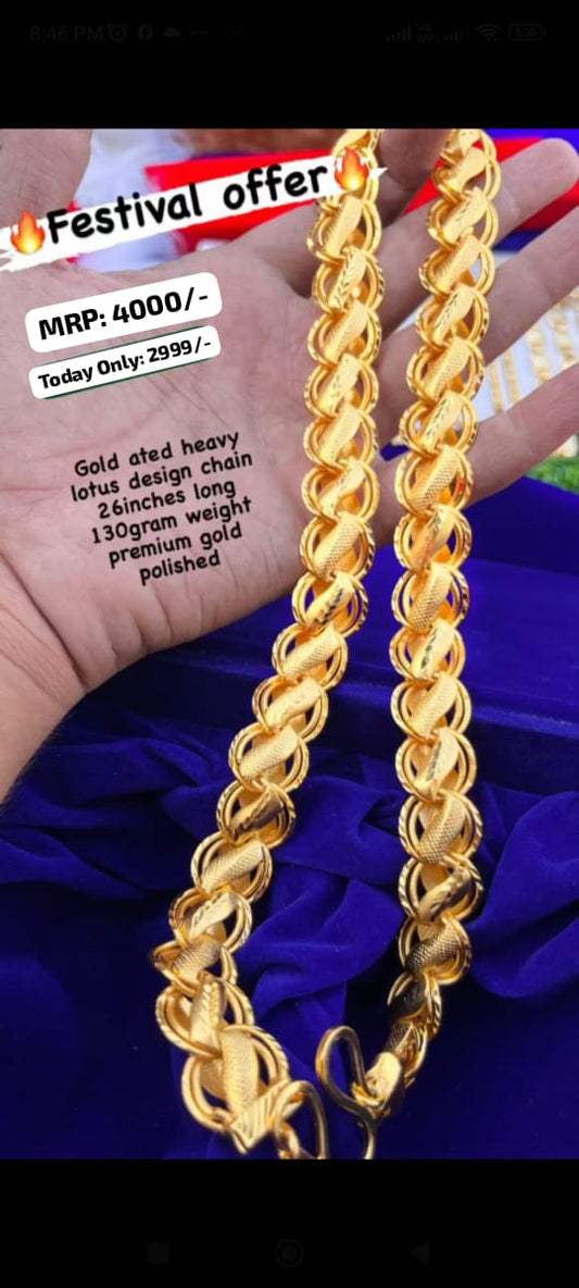 24K GOLD FORMING LOTUS CHAIN PREMIUM QTY