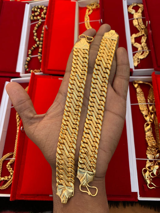 MEN'S GOLD FORMING LINEING BRASLET