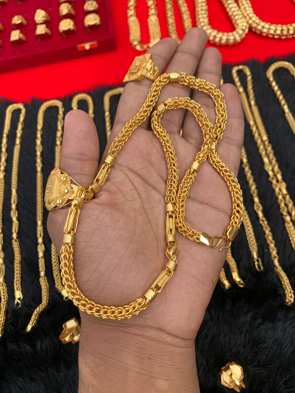 MEN'S GOLD FORMING MIX INDO CHAIN