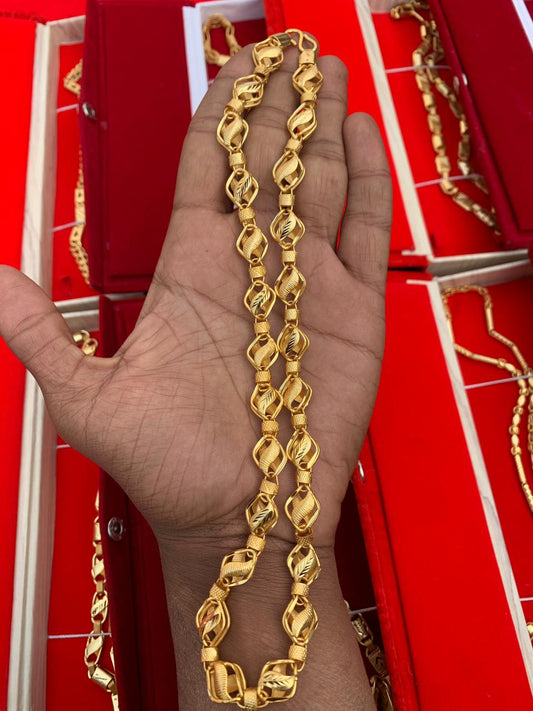 MEN'S GOLD FORMING PREMIUM ROUND CHAIN