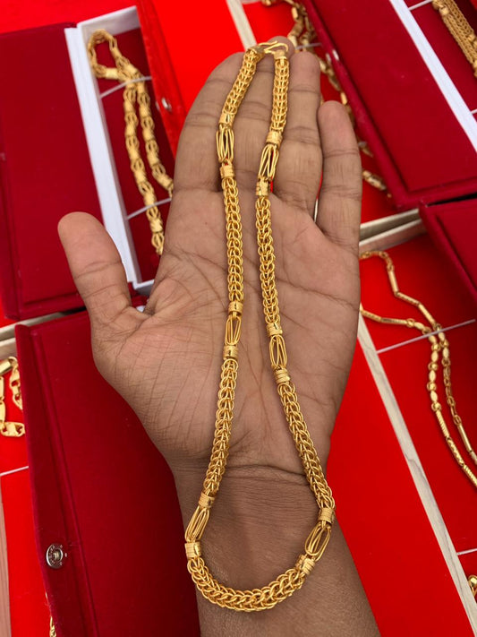 MEN'S GOLD FORMING INDO CHAIN