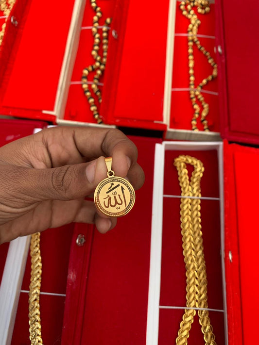 MEN'S GOLD FORMING ALLAH PANDANT
