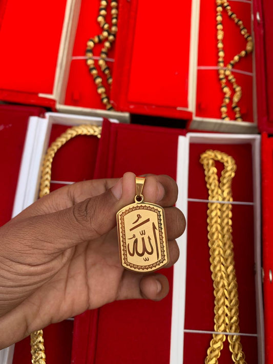 MAN'S GOLD FORMING ALLAH PANDANT