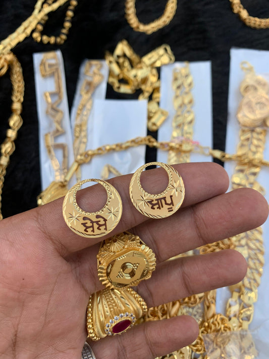 MEN'S GOLD FORMING EARRING