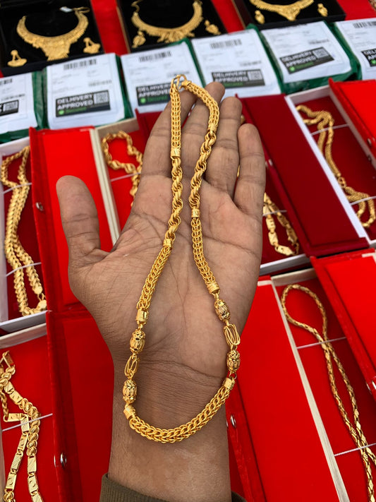 MEN'S GOLD FORMING INDO CHAIN