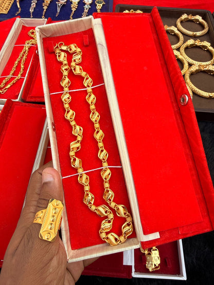 Premium Gold Forming Badam Chain