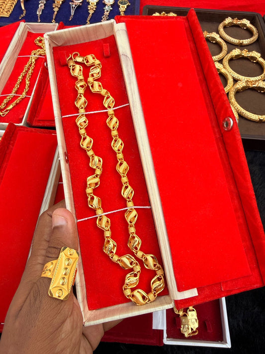 Premium Gold Forming Badam Chain