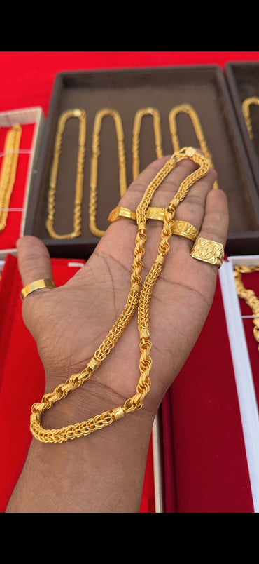Premium Gold Forming ZigZag Chain