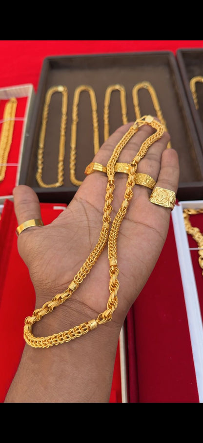 Premium Gold Forming ZigZag Chain